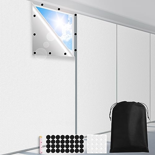 100% Blackout Curtains (White / 57"W x 118"H)