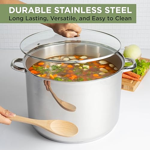 Stainless Steel Stock Pot (24 Quarts)