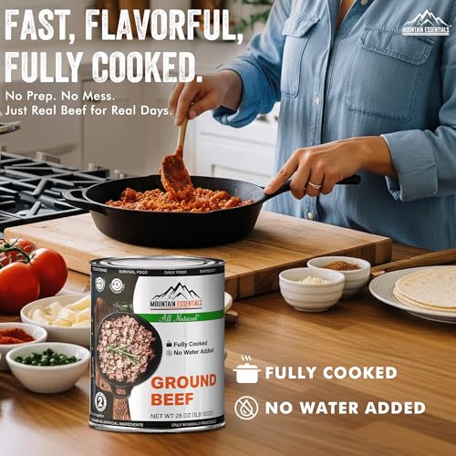 All Natural Canned Ground Beef 28 Oz (Pack of 1)