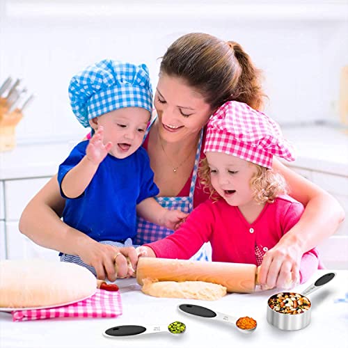 Measuring Cups & Spoons Set of 16 (Black)