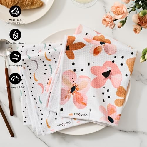 Waffle Kitchen Towel Set of 2 (Blossom Breeze)