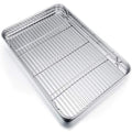 Stainless Steel Baking Sheet with Rack Set for Cookie (19.6 Inch)