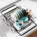 Dish Drying Rack in Sink (Black / Standard - 15.4" × 9.8" × 3")