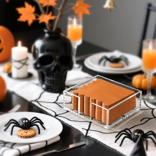 Acrylic Counter Cocktail Napkin Holder for Table (Clear_Cocktail Napkin Holder)