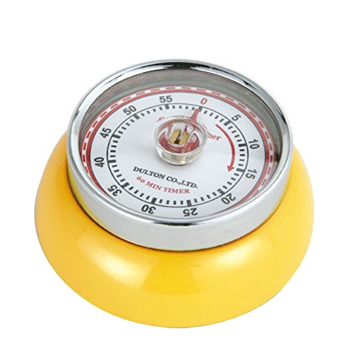 Magnetic Retro Kitchen Timer (Yellow / 2.75 inch)