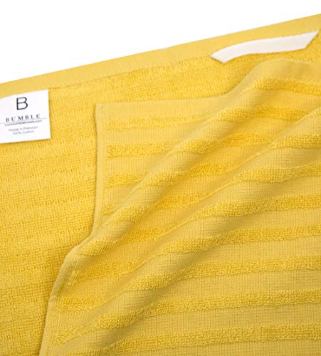 Premium Kitchen Towels 6 Pack 100% Cotton 20"x28" Dish Towels (Yellow Wide Stripe / Kitchen Towels - Mixed Styles (6 Pack))