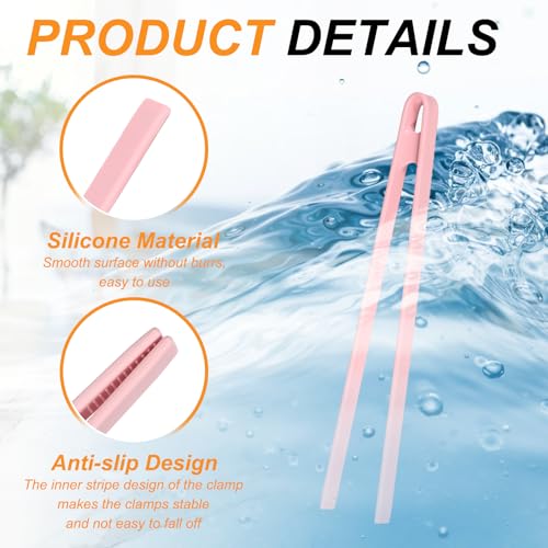 11.4" Silicone Toast Tongs (Pink / 11.4")