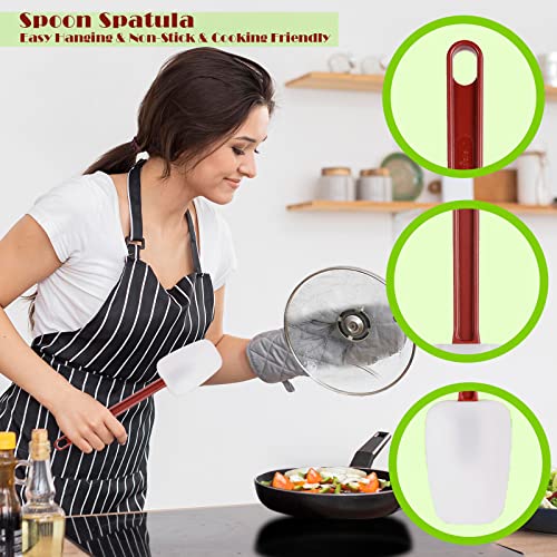 Silicone Rubber Spoonulas Pack of 3 (3 Spoonula(9.5/14/16Inches))