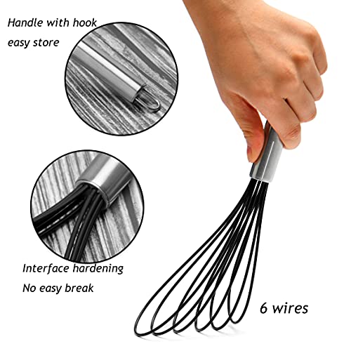 Flat Whisk Set (Black)