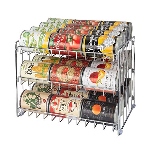 3 Tier Can Organizer (Chrome / 14.5 x 11.5 x 11 inches)