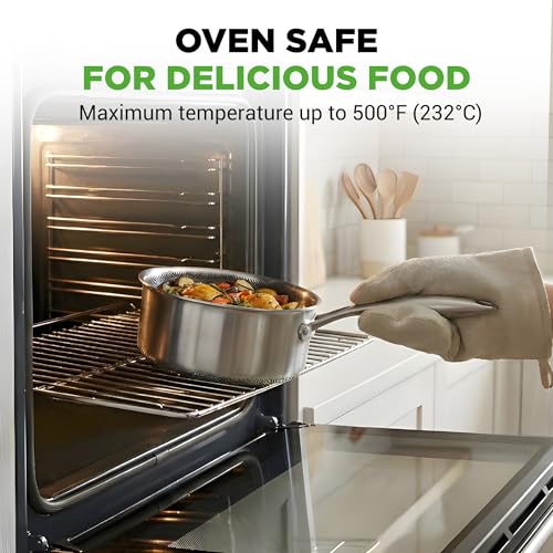 8 Piece Triply Cookware Set Stainless Steel (8pc Set / Stainless Steel)