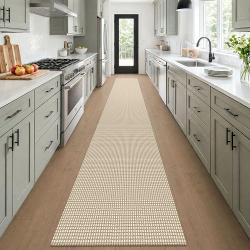 Braided 2x16 Runners Rugs for Hallway (Oatmeal Beige / 2' x 16' (Runner))