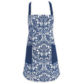 Chef Style Cotton Apron Adjustable Straps and Large Pocket (Apron / Nautical Blue)