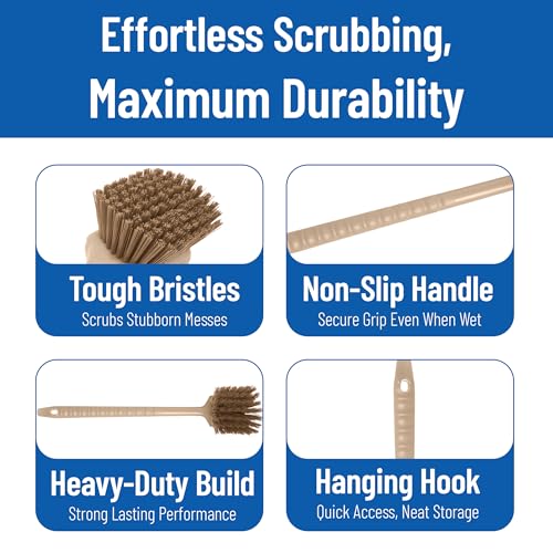 20" Floater Scrub Brush with Long Handle