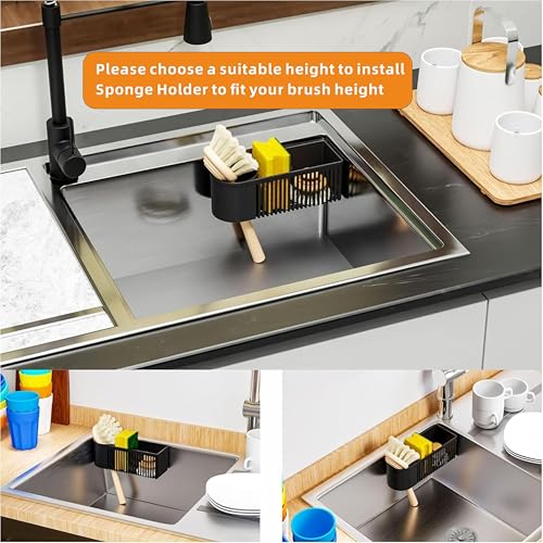 Inside Sink Sponge Holder (Black)