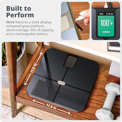 Smart Scale Body Fat (Black Smart Scale)