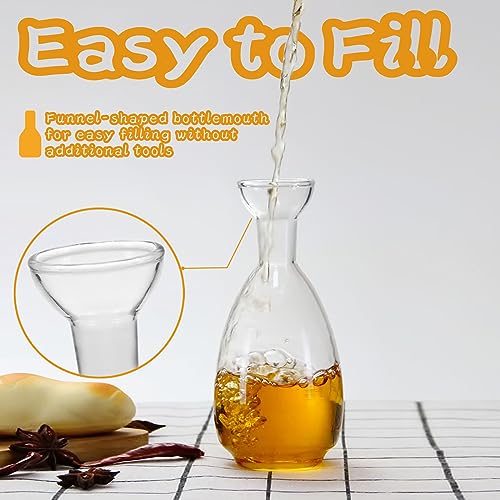 Glass Oil Bottle with Spout (20 Ounces)