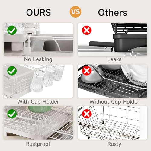 Large Dish Drying Rack (White)