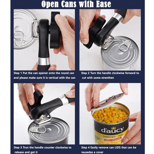 Side Cut Can Opener (Black 1 In 1)