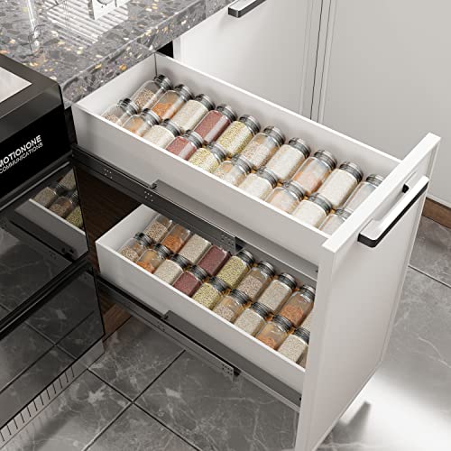 Bamboo Spice Drawer Organizer with Non (8 Pcs x 11.8'' W / Natural)