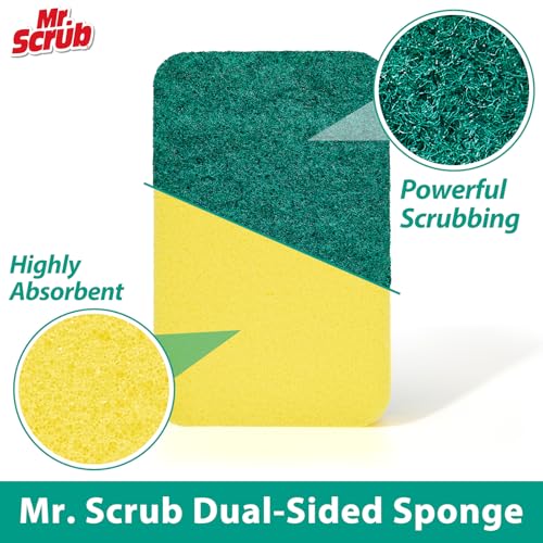 Sponges Kitchen Scrub Dish Sponge Scouring Pad (48 Pack)