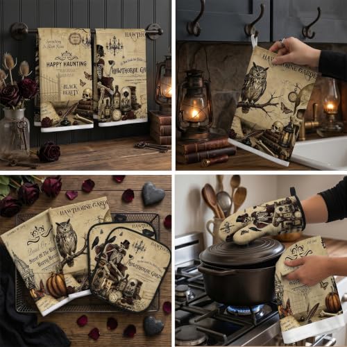 Halloween Kitchen Decor Set (Black Halloween)