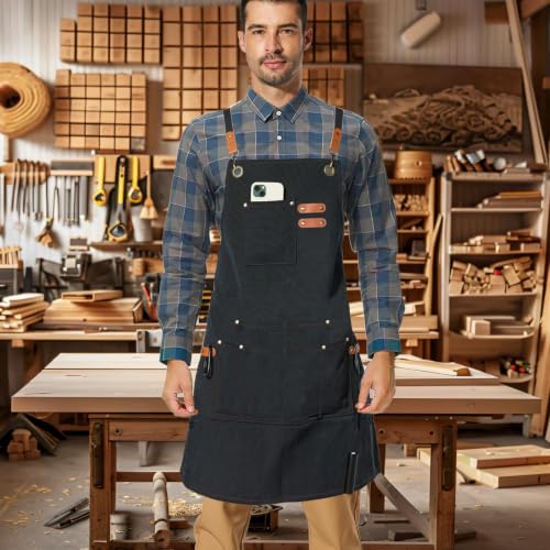 Canvas Work Apron (Black)