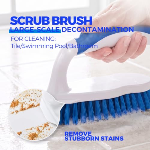 7 Pack Cleaning Brush Scrub Brush Kitchen Brush for Floor (Blue)