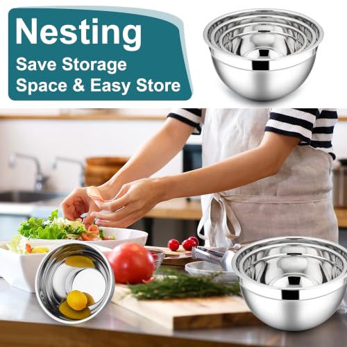 Mixing Bowls with Lids Set (Dark Blue / 6 Piece)