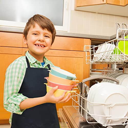 Kids Aprons with Large Pocket 2 Pack (Medium / Blackx2)