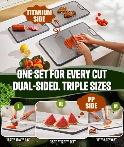 Titanium Cutting Board Set of 3