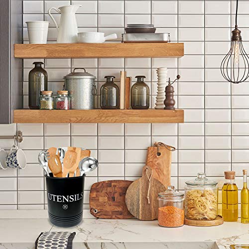 Large Black Kitchen Utensil Holder (black)