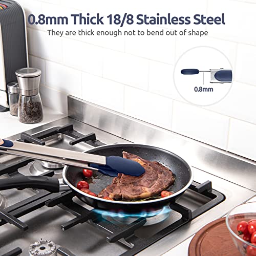 Kitchen Tong for Cooking (Midnight Blue / 16 inch)
