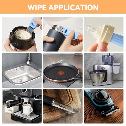 3 in 1 Cup Lid Gap Cleaning Brush Set (Multicolor)
