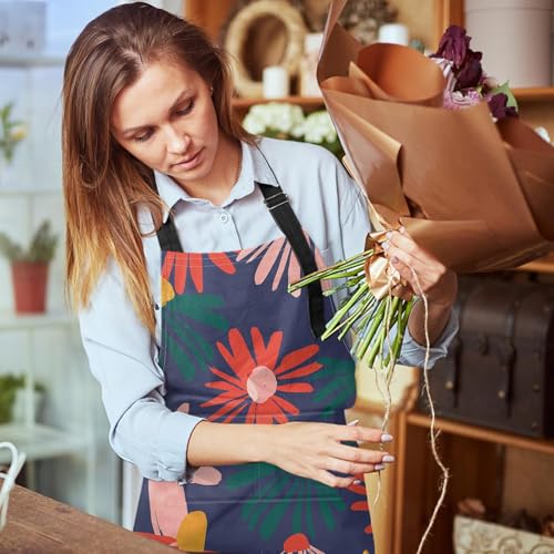 Apron with Pockets (Flowers)
