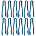 12 Pcs Toaster Tongs (10 Inch / Blue)