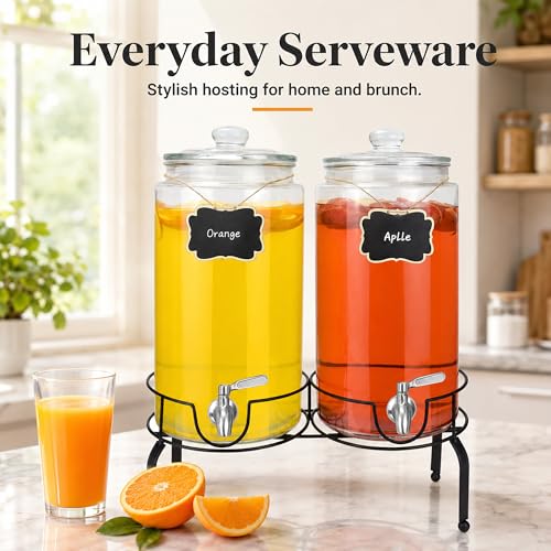 2 Gallon Beverage Dispenser 2 Pack (2 Gallon 2 Pack)