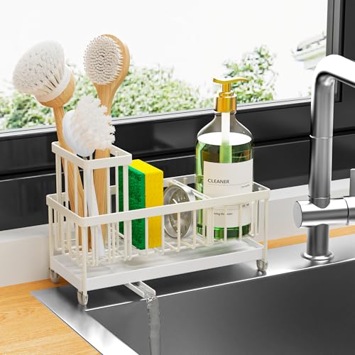 Sponge Holder for Kitchen Sink (Cream - 9.25″)