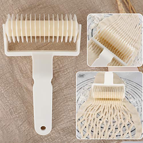 2Pcs Lattice Roller Cutter Pastry Cutter Roller DIY Baking Tool for Dought Cookie Pie Pizza Bread Pastry