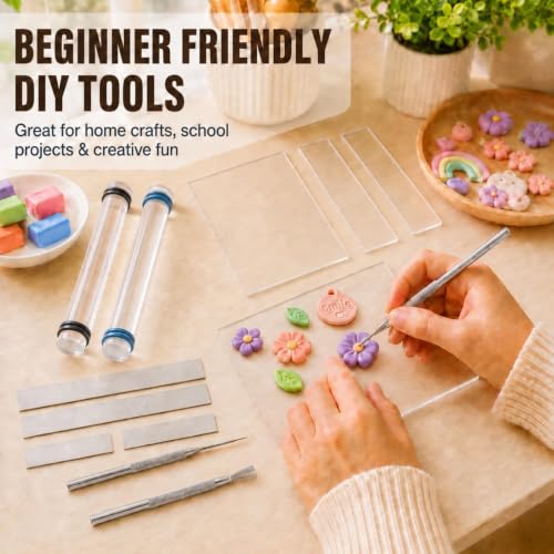 16pcs Polymer Clay Tools kit (12 clear)