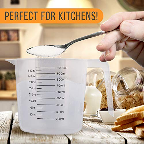Plastic Measuring Cups with Handles (32-Ounce)