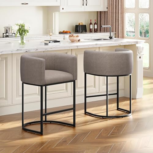 26" H Counter Height Bar Stools Set of 3 (Sand / Set of 3)