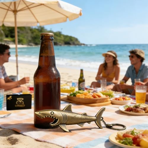 Shark Bottle Opener Keychain