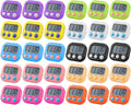 30 Pcs Multi func Electronic Kitchen Classroom Timer (10 Colors)