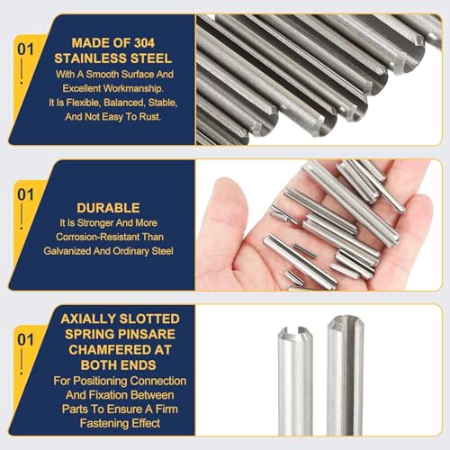 Slotted Spring Pin (1/4" x 1-3/16" (6.35mm x 30mm))