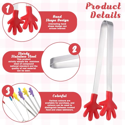 4 Pcs Silicone Mini Tongs