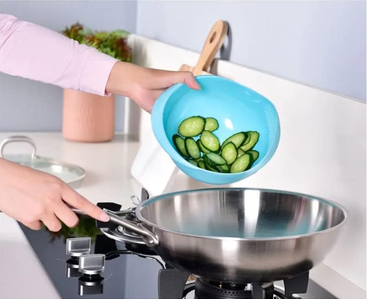 Kitchen Colander Bowl Combo Strainer for Rice (White)