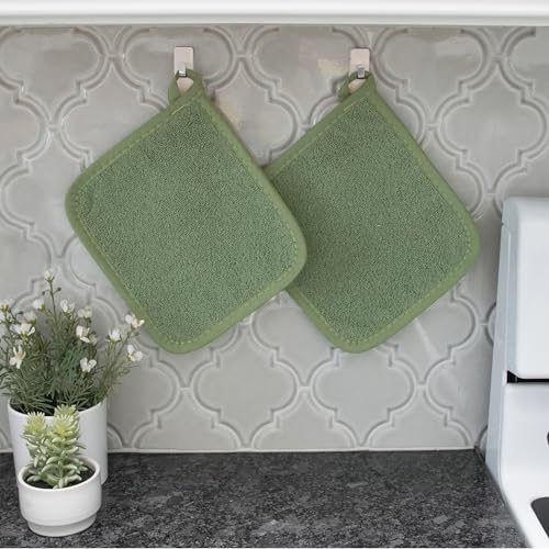 Terry Potholder & Hot Pad (4-Pack / Juniper)