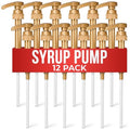 12 Pcs Coffee Syrup Pump (Gold 12-pack)
