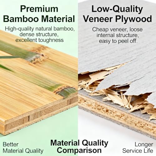 Natural Bamboo Coffee Station Organizer (Dark Brown)